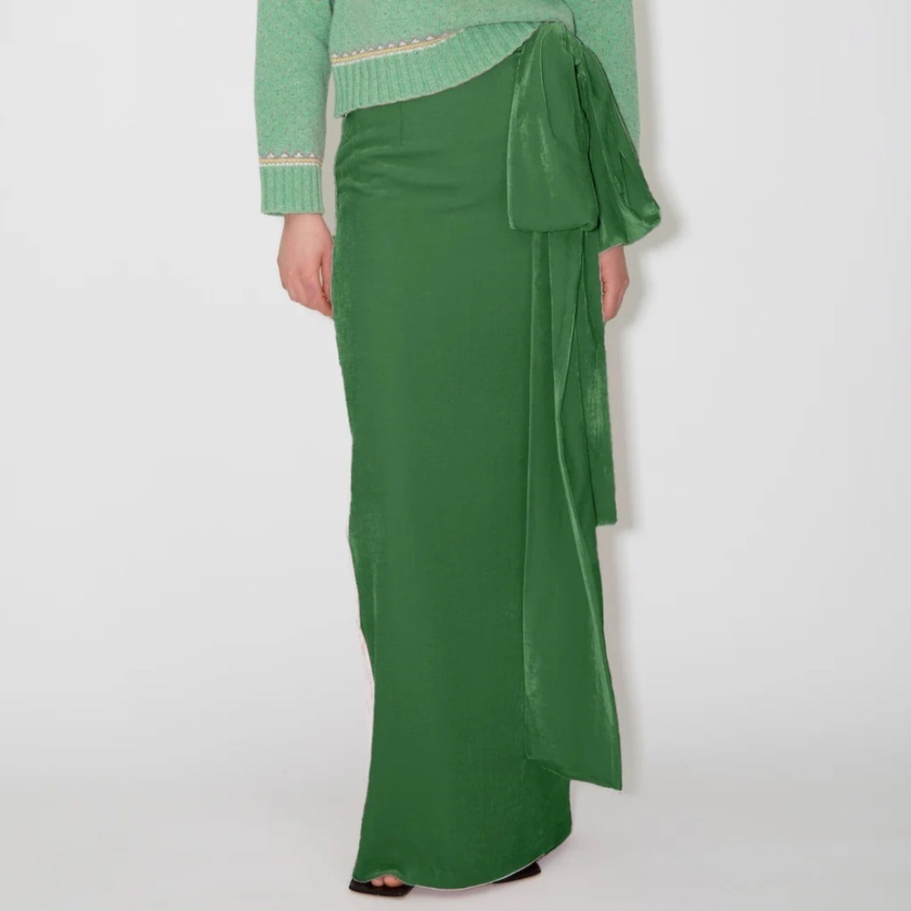 Bernadette Skirt‎ Bernard Velvet Maxi Sz M EU 38